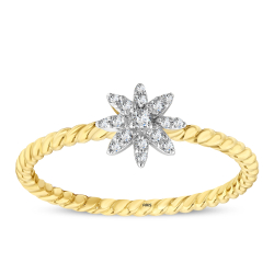 Çiçek Desenli Pırlanta Yüzük