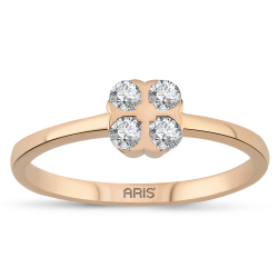 Pırlanta Yonca Yüzük