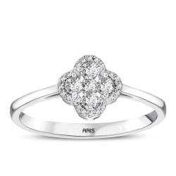 Pırlanta Yonca Yüzük