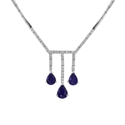Damla Safir Pırlanta Gerdanlık
