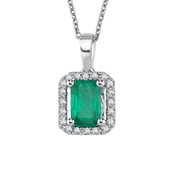 Pırlanta Zümrüt Kolye