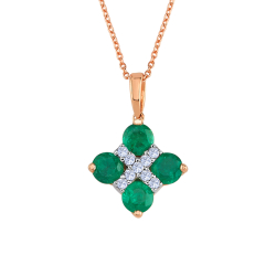 Pırlanta Zümrüt Kolye