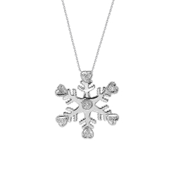 Pırlanta Kolye Kar Tanesi