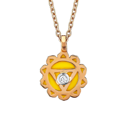 Pırlantalı Göbek Çakrası (Manipura-Solar Pleksus) Kolye