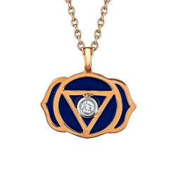Pırlanta Alın Çakrası (Ajna) Sembol Kolye