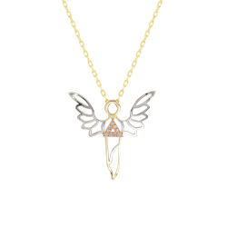 Pırlantalı Güç Meleği (Sandalfon) Kolye