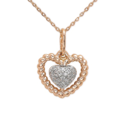 Pırlanta Kalp Kolye