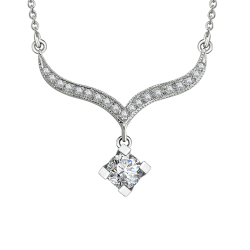 Pırlanta Fantezi Tektaş Miracle Kolye