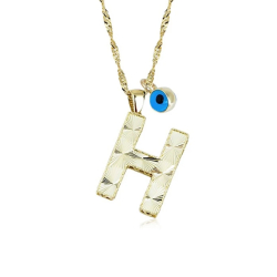 H Harfi Altın Kolye
