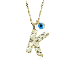 K Harfi Altın Kolye