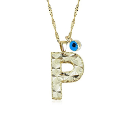 P Harfi Altın Kolye