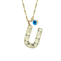 U Harfi Altın Kolye