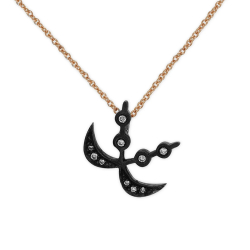 Pırlanta Kolye Adinkra Cesaret Sembolü Adinkra