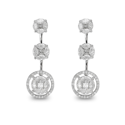 3.20 Karat Pırlanta Effect Küpe