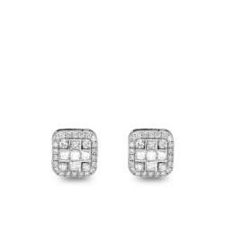 Prenses Kesim Pırlantalı Fantezi Küpe