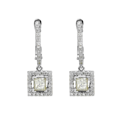 Pırlanta Fantezi Prenses Küpe