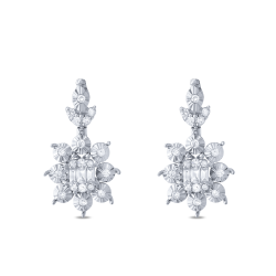 Pırlanta Fantezi Küpe Katanya