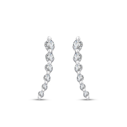 0.43 Karat Pırlanta Suyolu Küpe