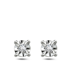 Pırlanta Tektaş Miracle Küpe (0.50 Ct. Görünüm)