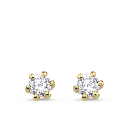 0.30 Karat Tektaş Pırlanta Küpe