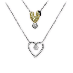 Pırlanta Anne Çocuk Kolye