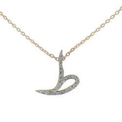 Pırlanta Arapça Zı Harfi Kolye