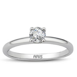 0.20 Karat Pırlanta Tektaş Yüzük Ascona