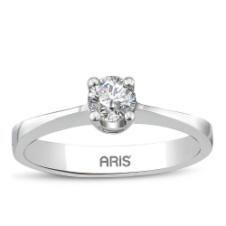 0.30 Karat Pırlanta Tektaş Yüzük Carpi