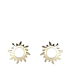 Güneş Sembolü Altın Küpe