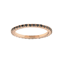 0.44 Karat Siyah Pırlanta Tamtur Alyans