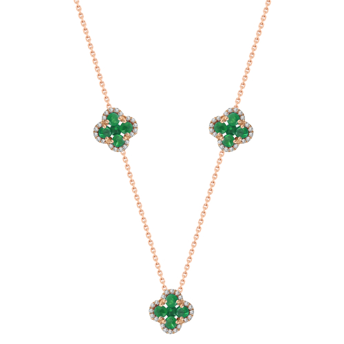 Zümrüt Şans Pırlanta Kolye