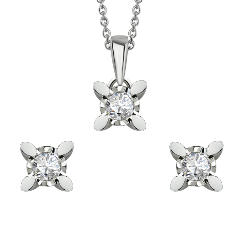 Pırlanta Miracle Kolye Küpe