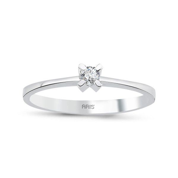 0.15 Karat Pırlanta Tektaş Yüzük