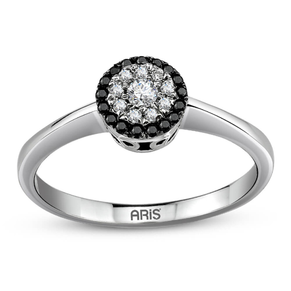 Siyah ve Beyaz Pırlanta Yüzük