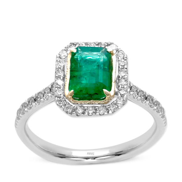 1.15 Karat Pırlanta Zümrüt Yüzük