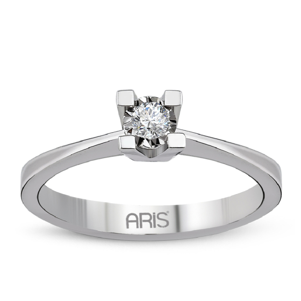 Pırlanta Miracle Tektaş Yüzük 0.25 Karat Görünüm