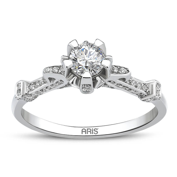 0.60 Karat Pırlantalı Tektaş Yüzük