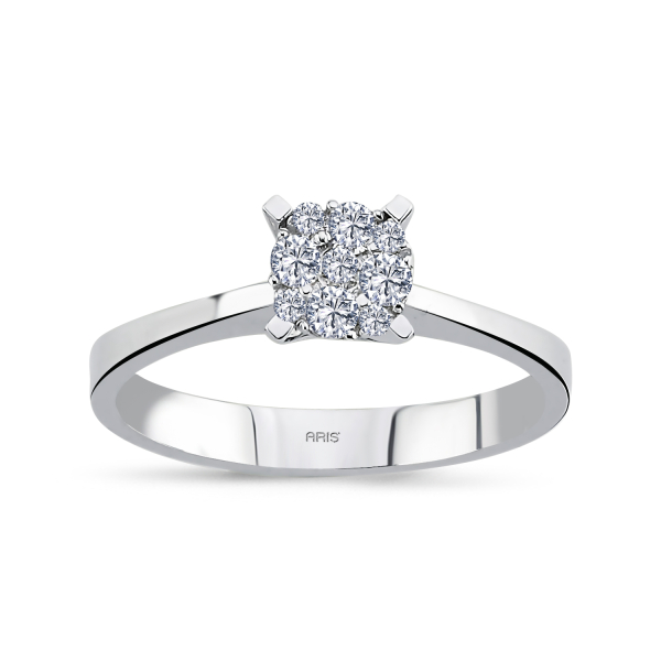 0.17 Karat Pırlanta Effect Tektaş Yüzük