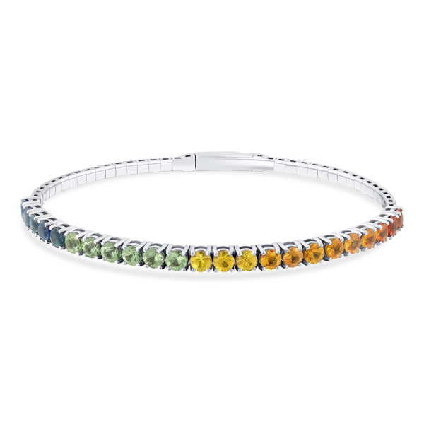 Renkli Safir Suyolu Bileklik