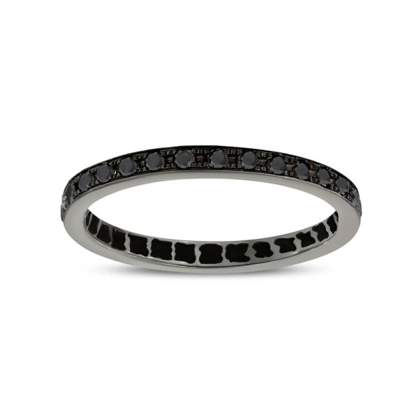 0.51 Karat Siyah Pırlanta Tamtur Yüzük