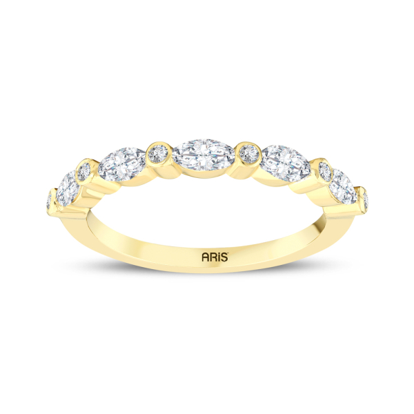 0.60 Karat Yarımtur Pırlanta Yüzük