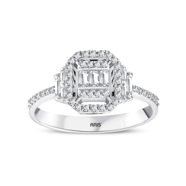 0.47 Karat Baget Pırlanta Yüzük