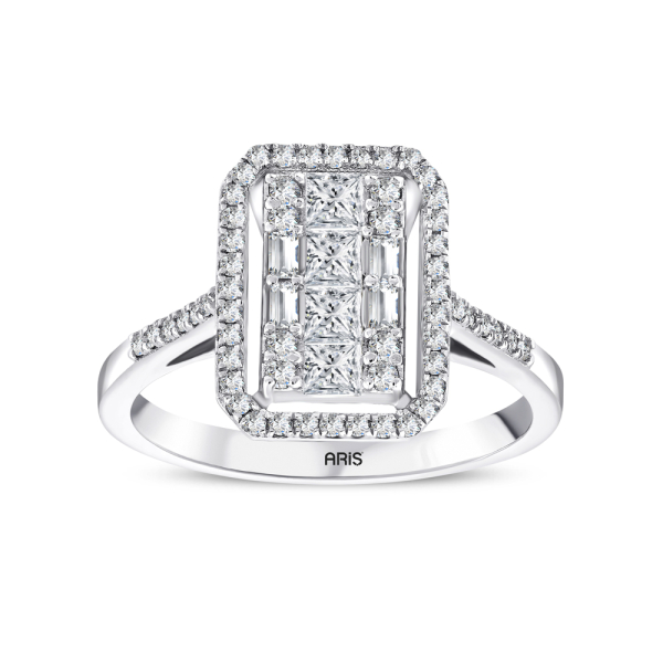 0.63 Karat Pırlanta Baget Yüzük