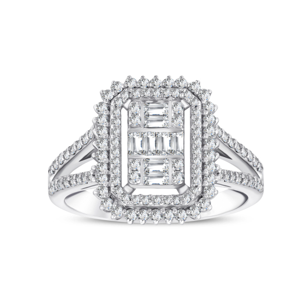 0.66 Karat Baget Pırlanta Yüzük