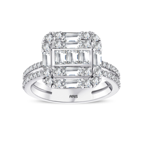 1.28 Karat Baget Pırlanta Yüzük