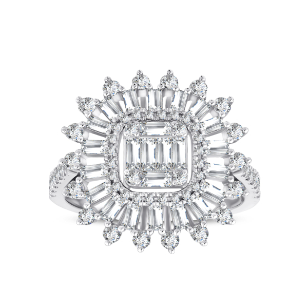 1.29 Karat Baget Pırlanta Yüzük