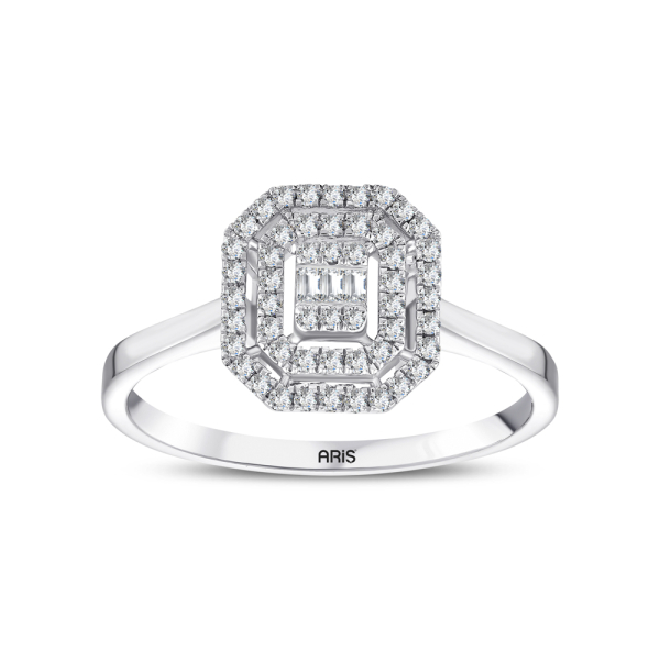 0.23 Karat Baget Pırlanta Yüzük