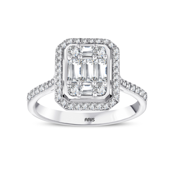 0.75 Karat Baget Pırlanta Yüzük