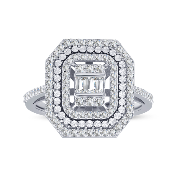 0.65 Karat Baget Pırlanta Yüzük