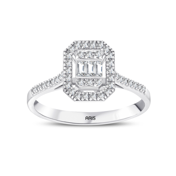 0.24 Karat Baget Pırlanta Yüzük